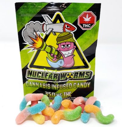 350MG Nuclear Sour Gummy Worms